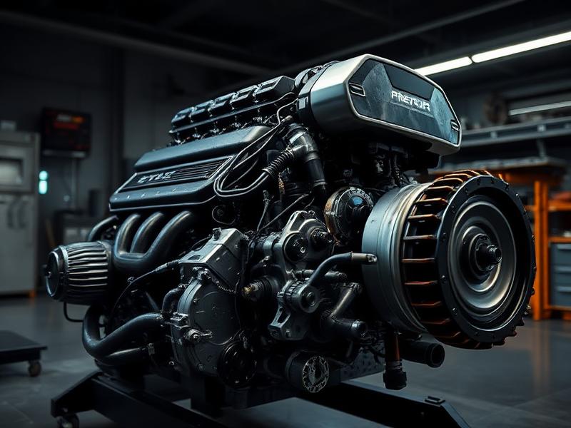 Réparation d'un moteur et d'une boîte de vitesses dans l'atelier Edessa Auto